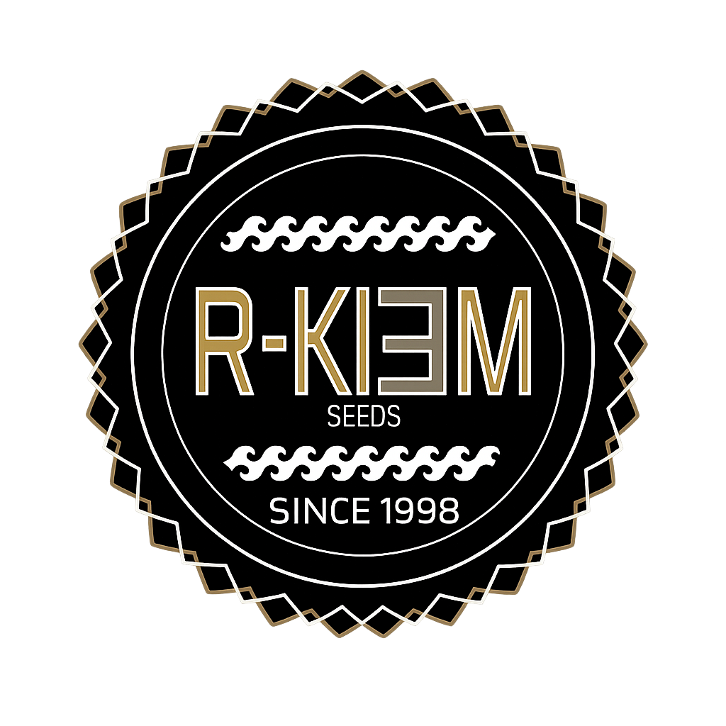 the logo of r-keim cannabis seed breeder