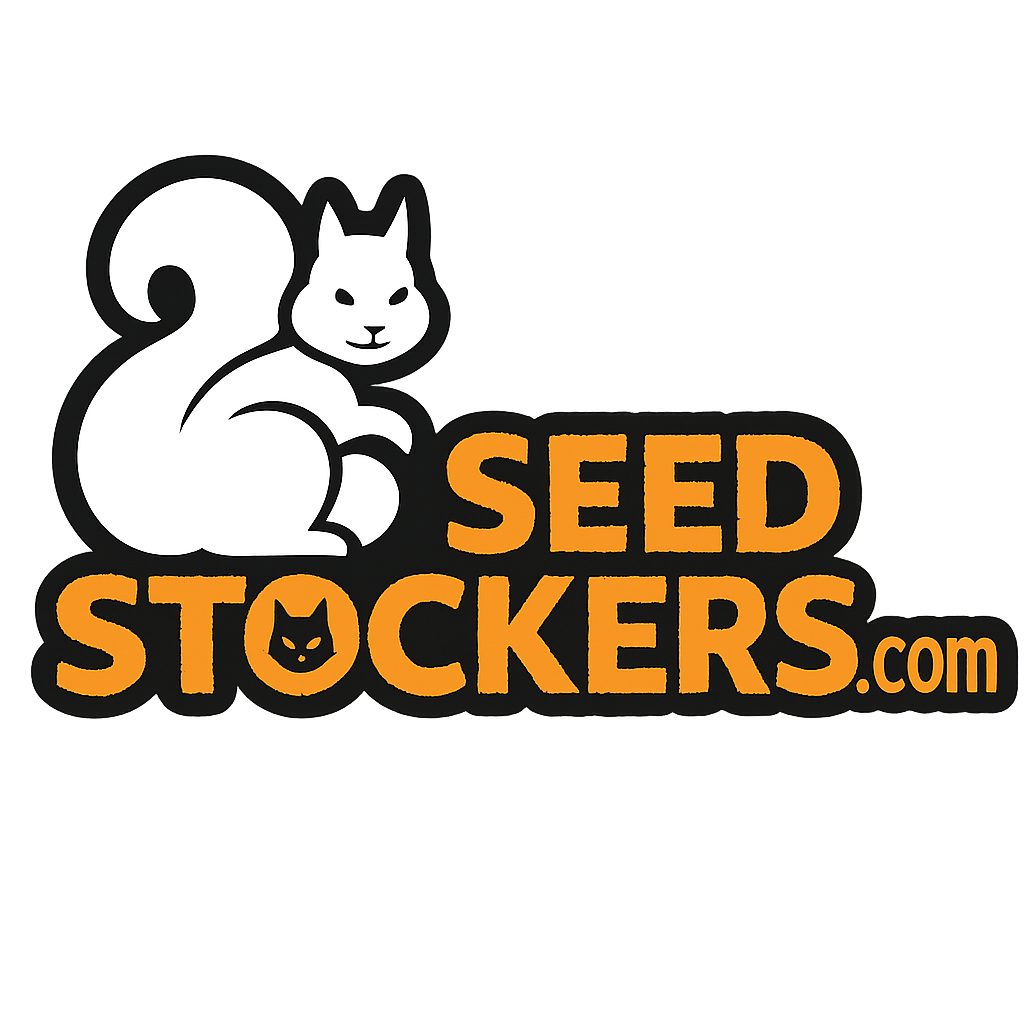 the logo of seed stockers a cannabis seed breeder company