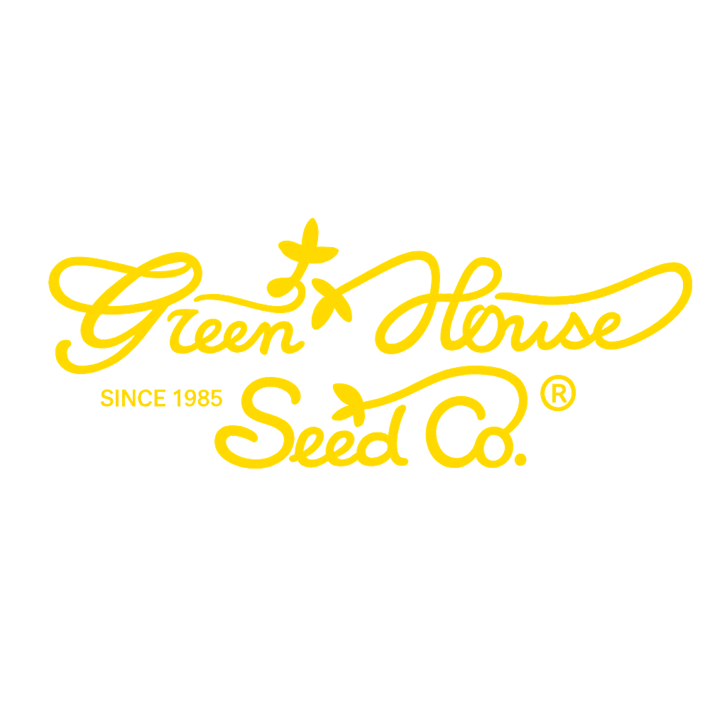 the logo of green house seed, the breeder of cannabis seeds
