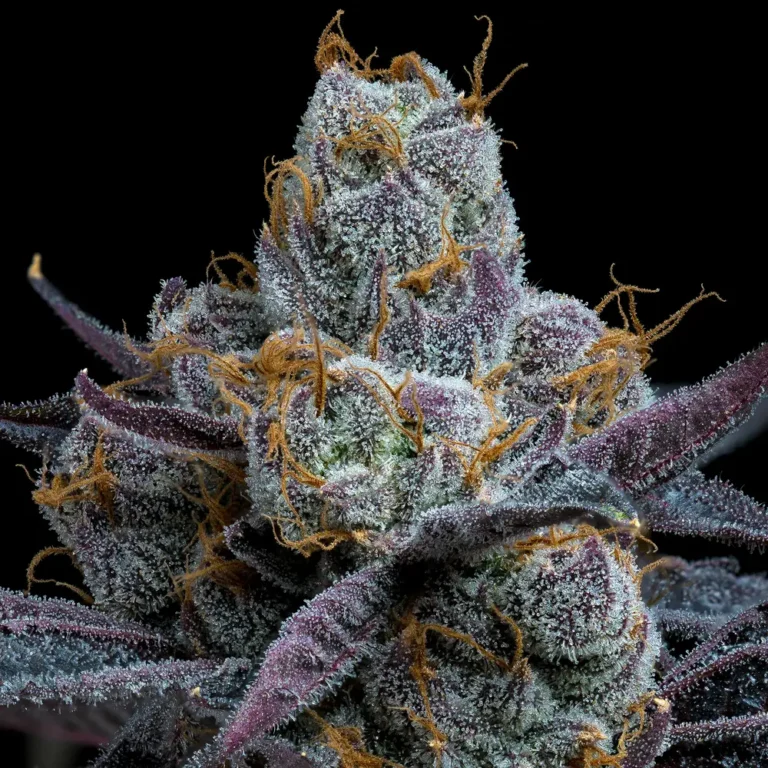 A lush, majestic, and beautiful cannabis plant full of buds, grown from White Runtz seeds cultivated by Barney's Farm Company.