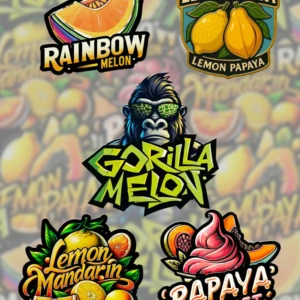 A diverse garden of photoperiod cannabis plants in various stages of bloom, showcasing a mix of colors, bud shapes, and aromas. The Fast Buds Mix Pack offers a mystery selection of high-quality feminized strains, including unreleased gems from elite keeper cuts.